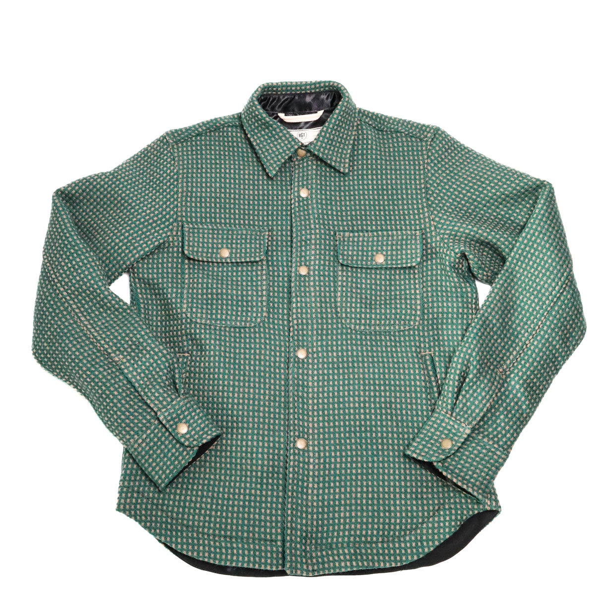 Field Shirt Wool Dot Green