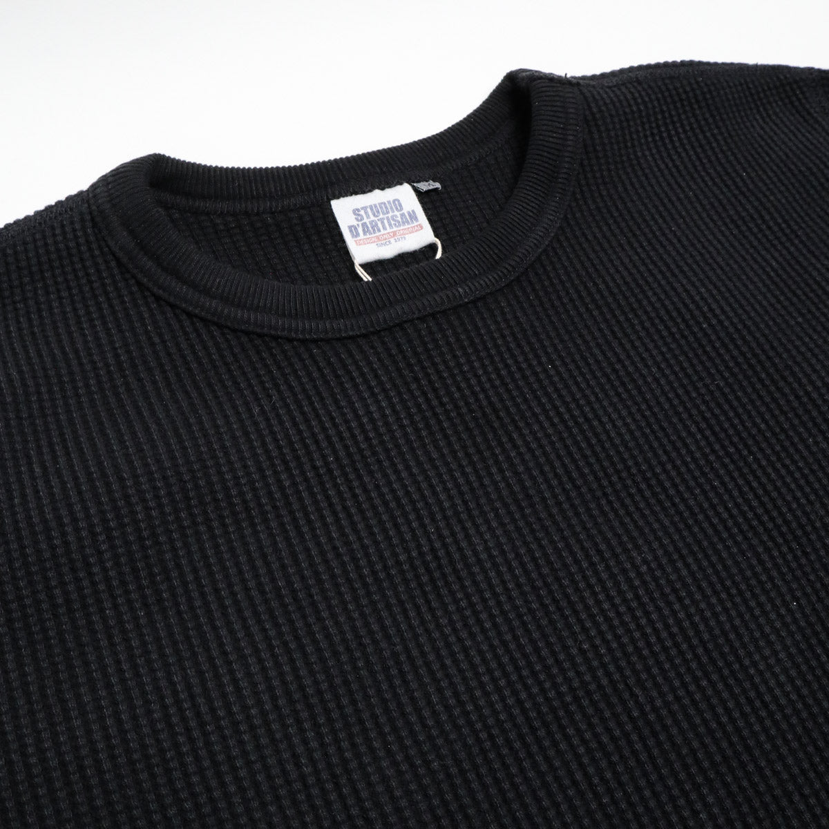 Men's Classic Waffle-Knit Heavy Thermal Top 2XL, Black 