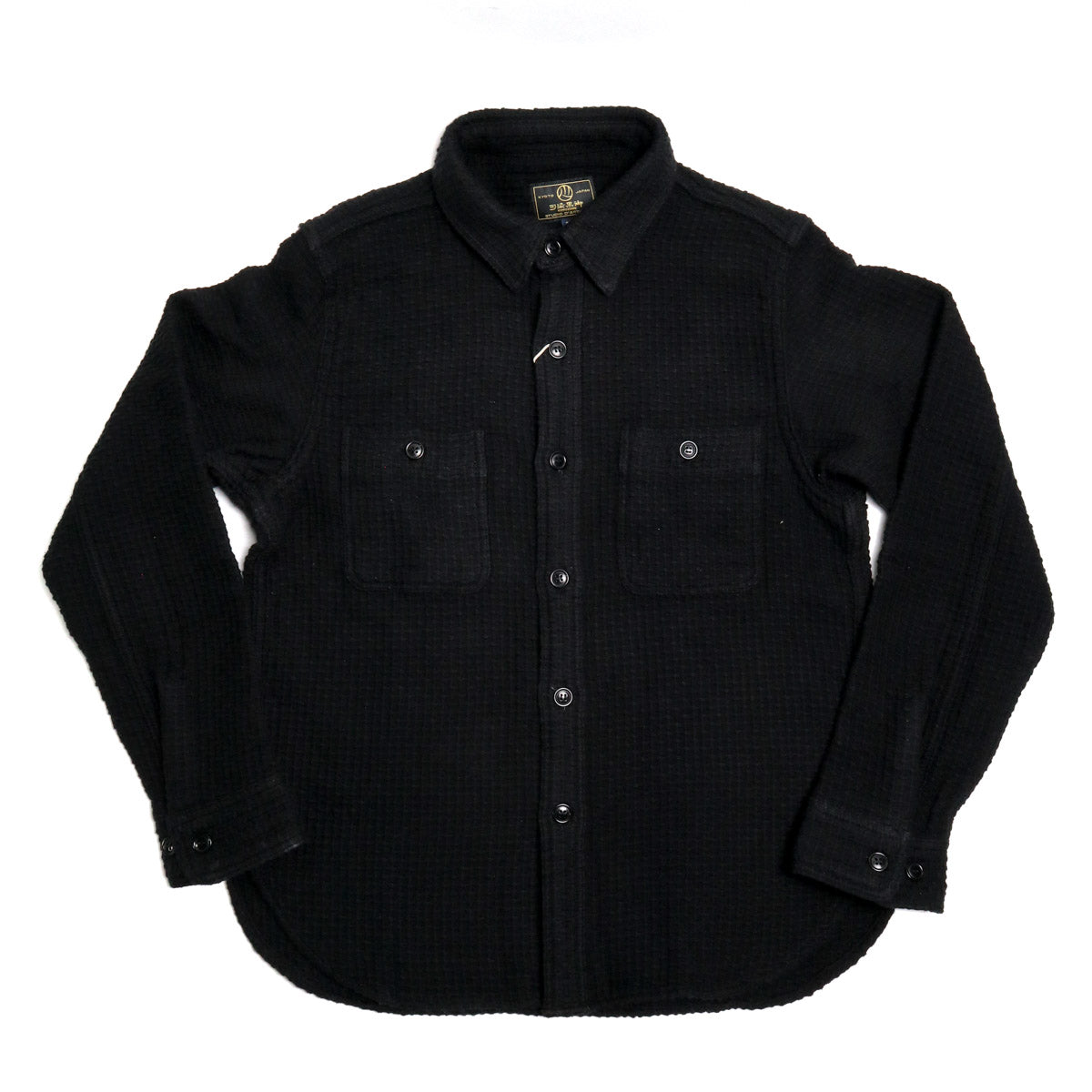 5697 "Kurozome" Sashiko Shirt Kyoto Black
