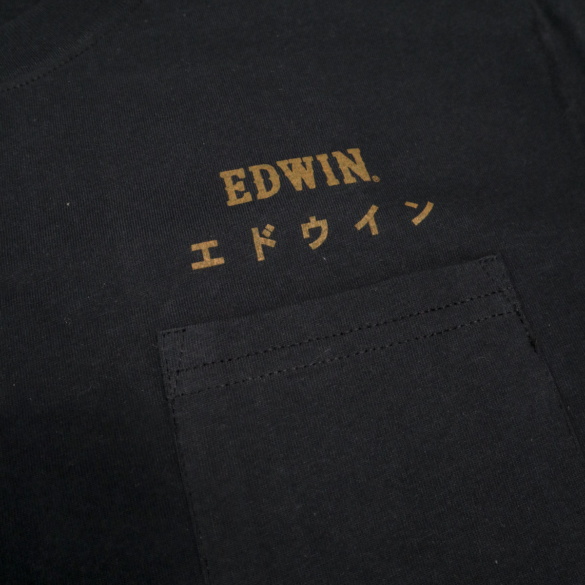 18S Edwin Logo Tee Black