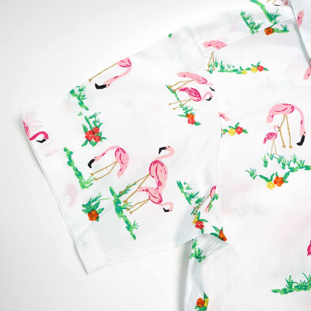 Short Sleeve Dylan Shirt Flamingo Fields