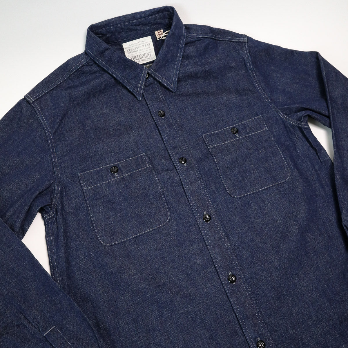 4890-19 Denim Work Shirt Indigo Blue