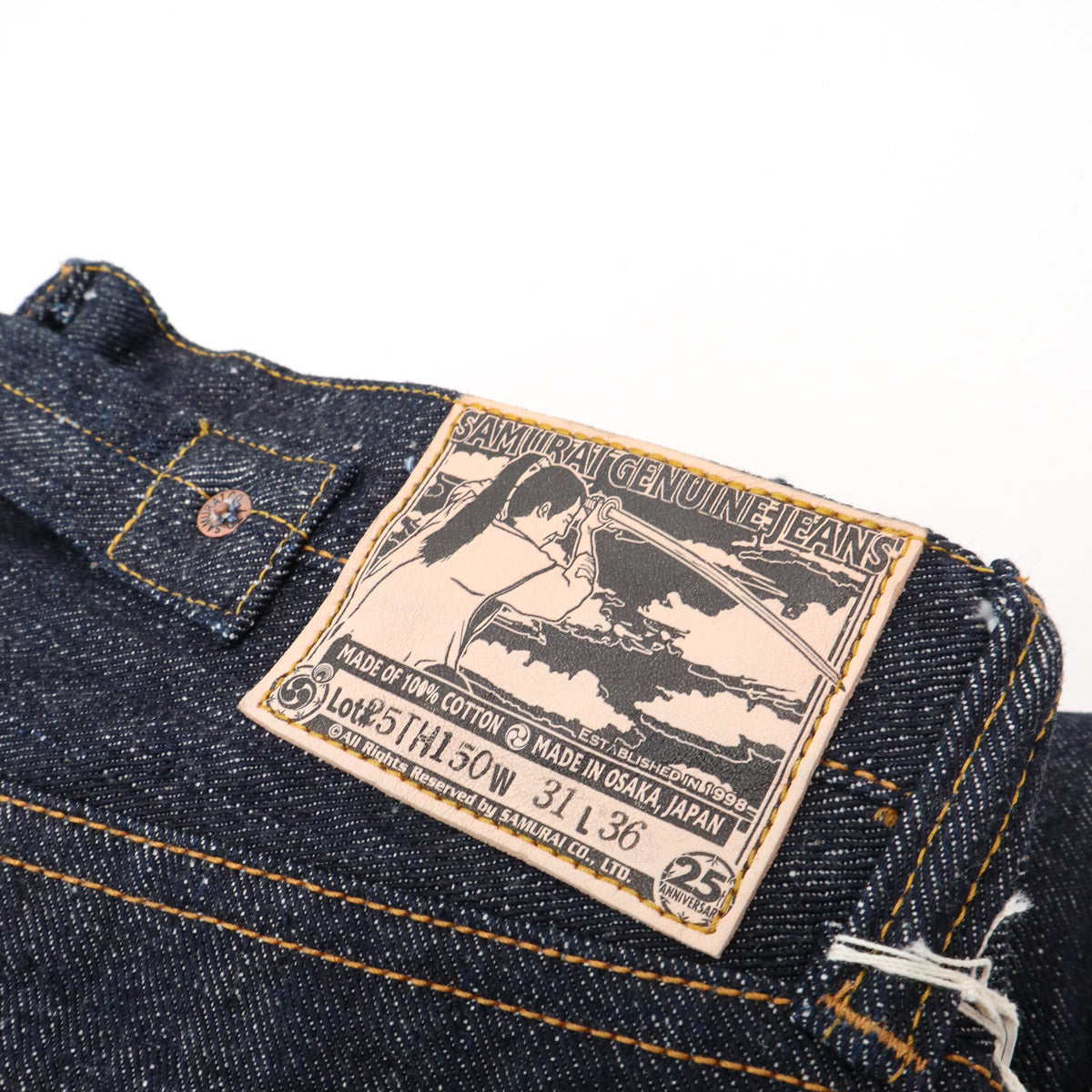 S526XX17OZL-25TH 25th Anniversary 17oz "Sasaki Kojiro" Selvedge Denim Regular Straight Indigo