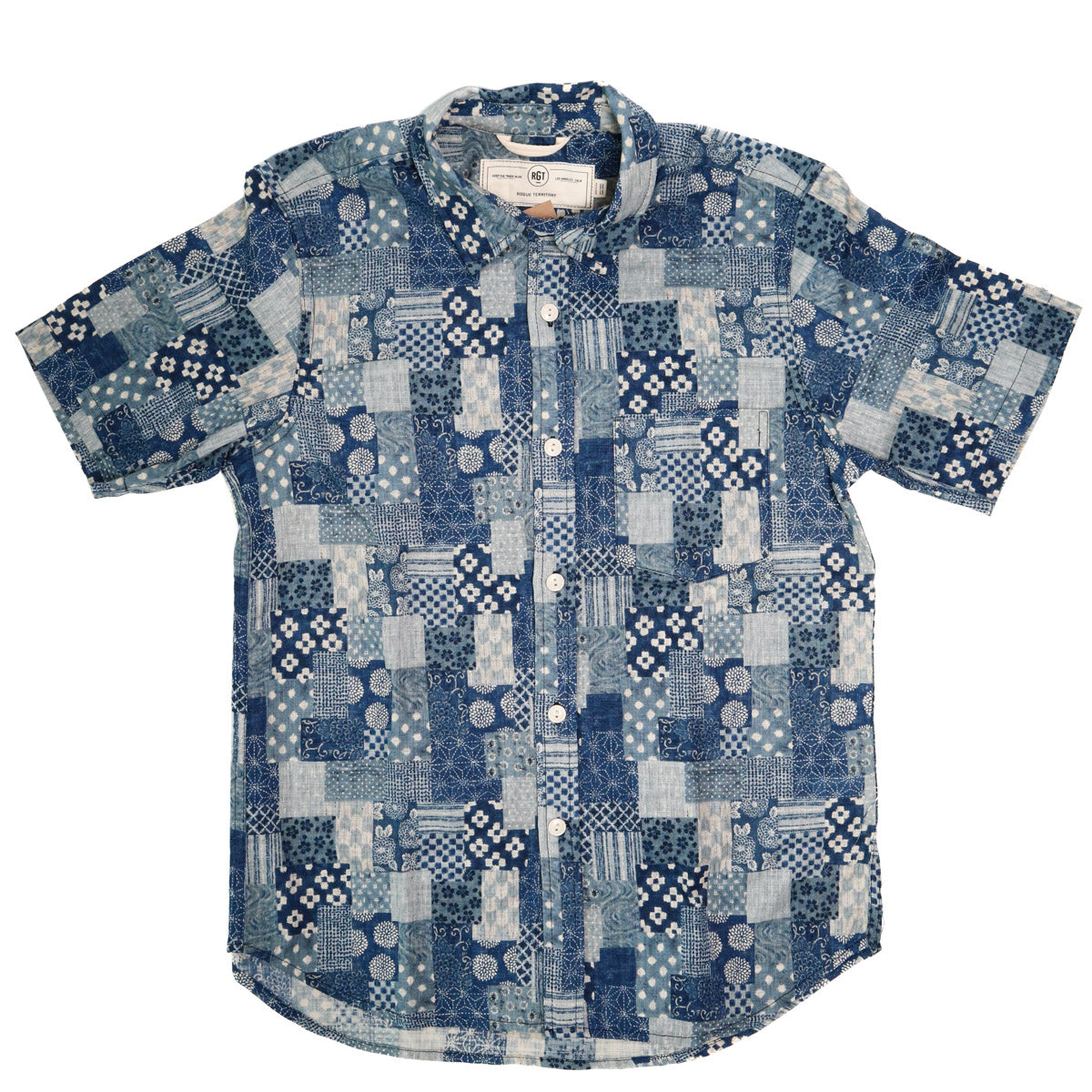 Oxford Shirt Patchwork Blue