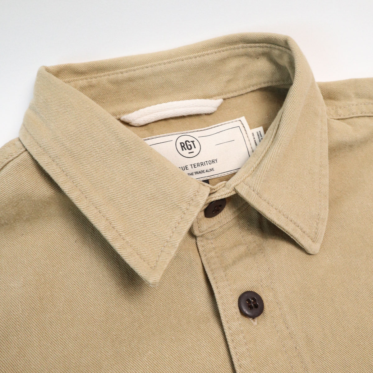 Field Shirt Rinsed Khaki Selvedge