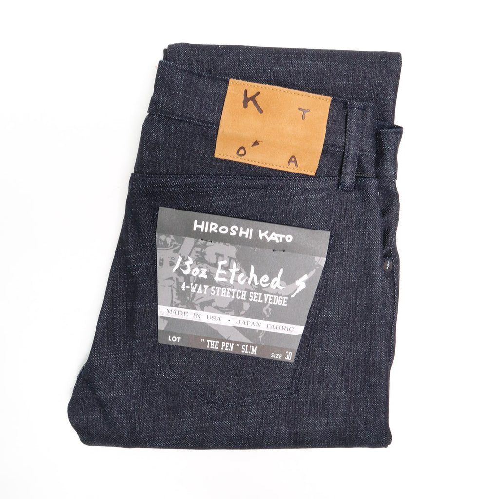 The Pen Etched 13oz Classic Raw Selvedge Denim — Brooklyn Clothing