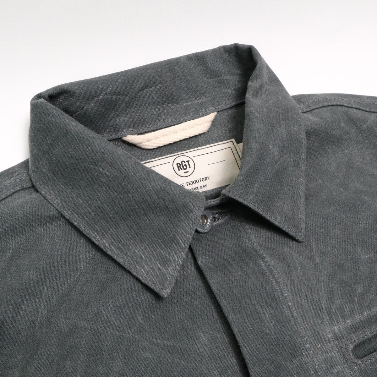 Ridgeline Supply Jacket Grey Waxed Canvas