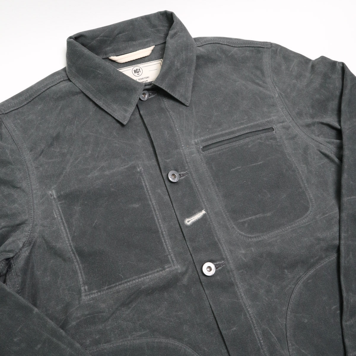 Ridgeline Supply Jacket Grey Waxed Canvas