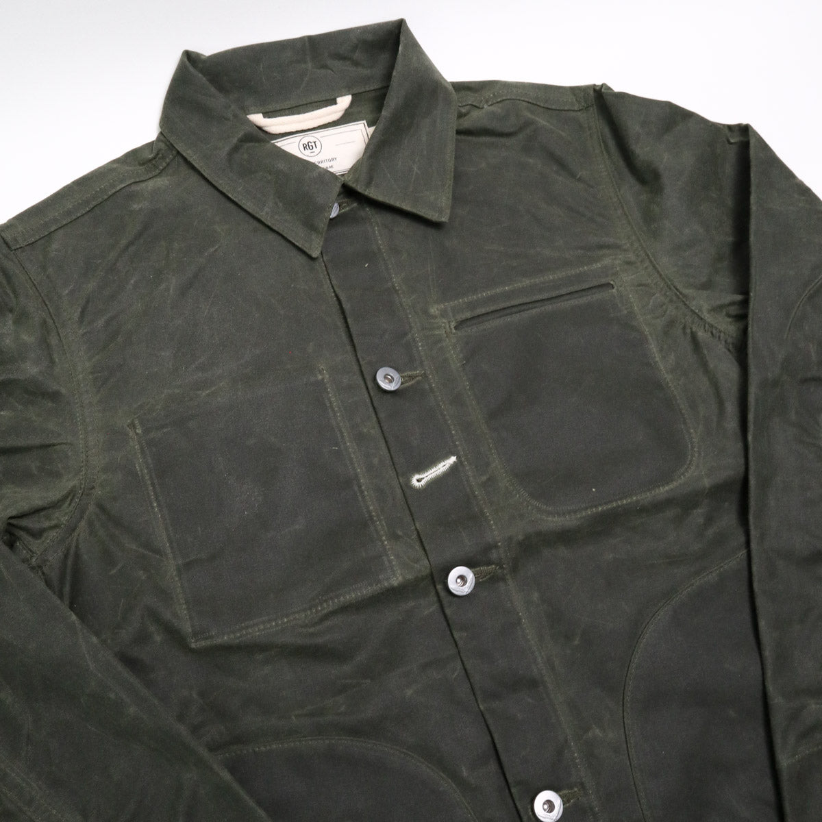 Ridgeline Supply Jacket Olive Waxed Canvas