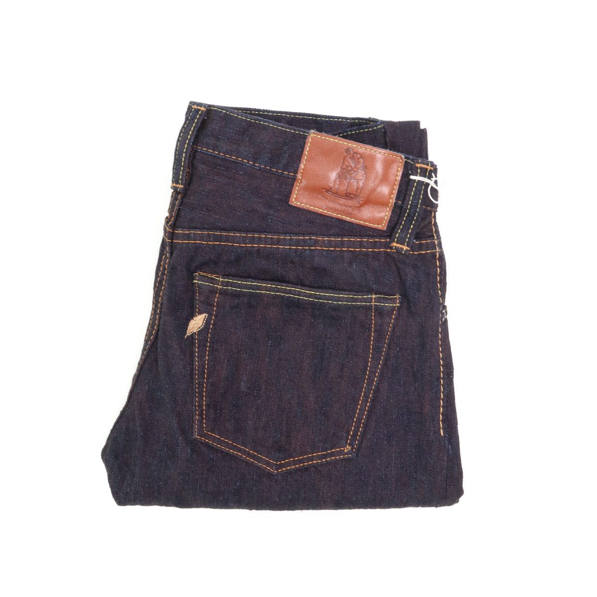 PER-EX-019-ID 15oz  Extra  Slub Relax Taper Indigo x Persimmon