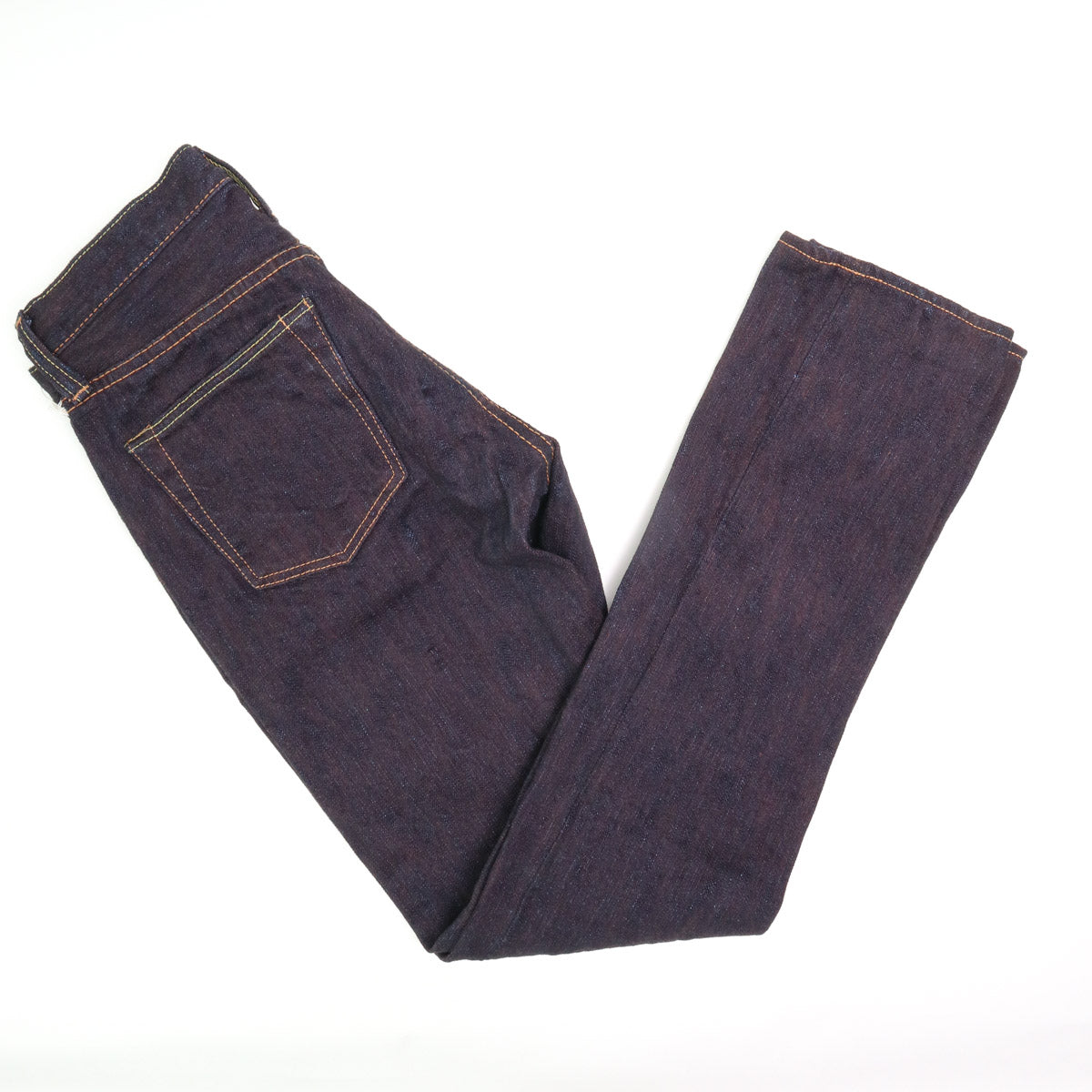 PER-EX-019-ID 15oz  Extra  Slub Relax Taper Indigo x Persimmon