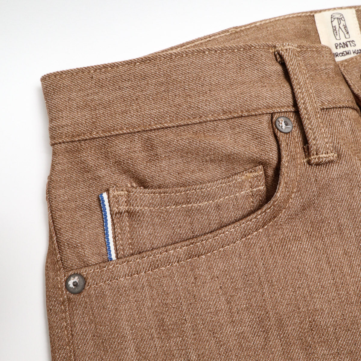 The Pen 10.5oz Copper Raw Selvedge Denim