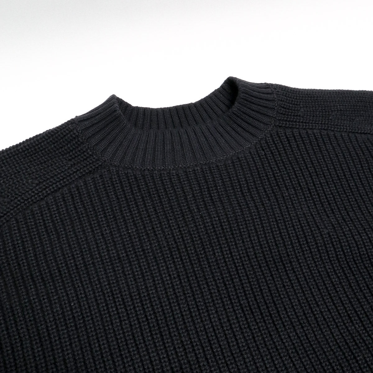 Cotton Crewneck Sweater Black