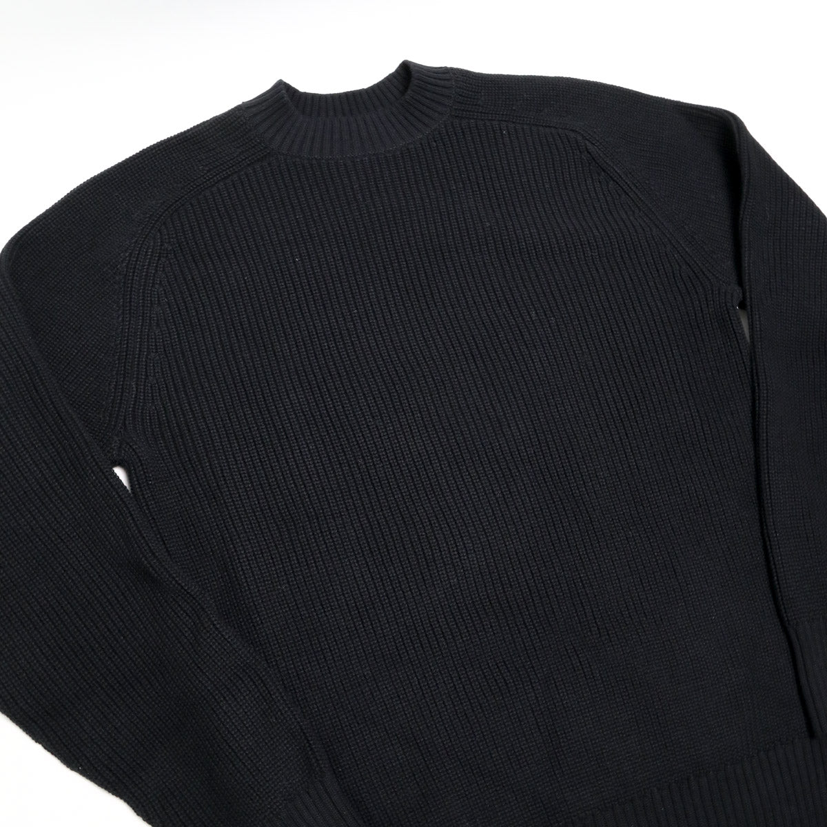 Cotton Crewneck Sweater Black