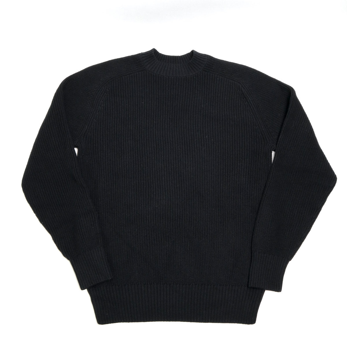 Cotton Crewneck Sweater Black