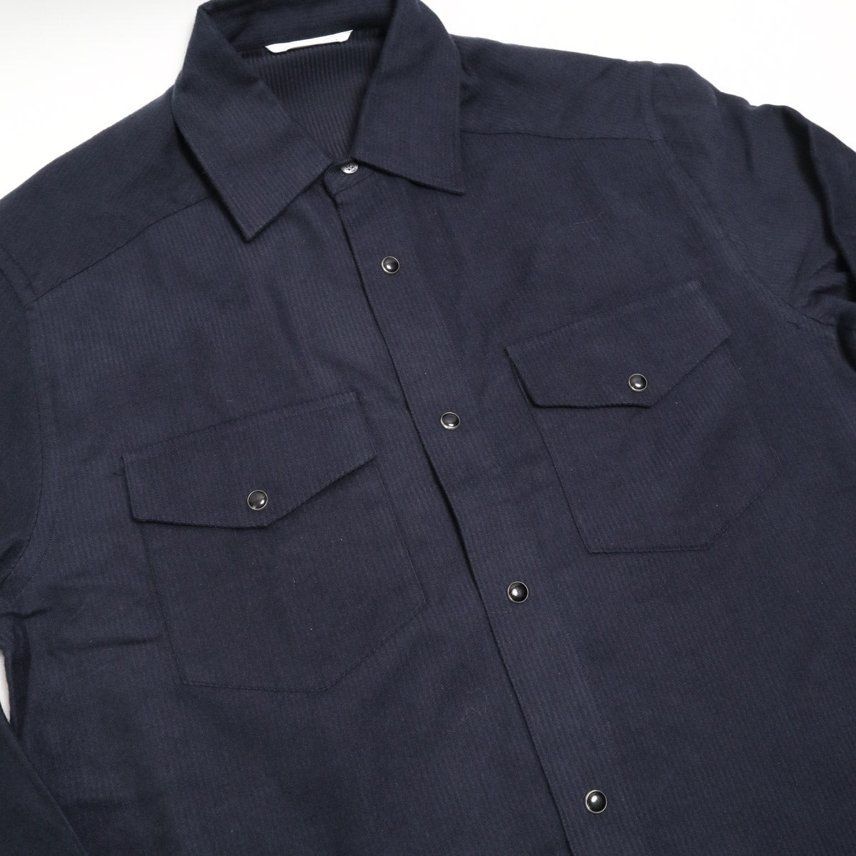 Snap Western Shirt Midnight Shadow Stripe