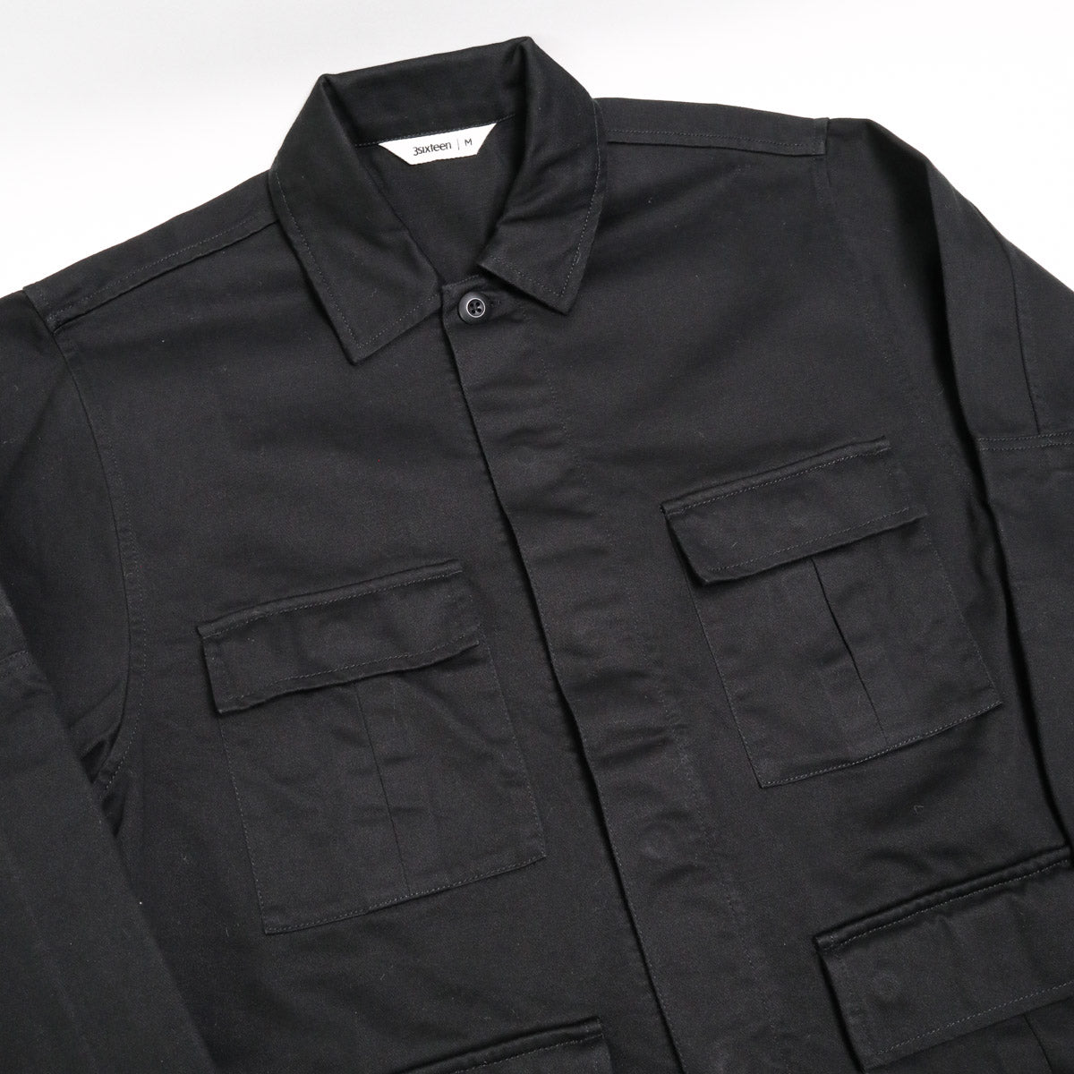 BDU Jacket Black Back Satin