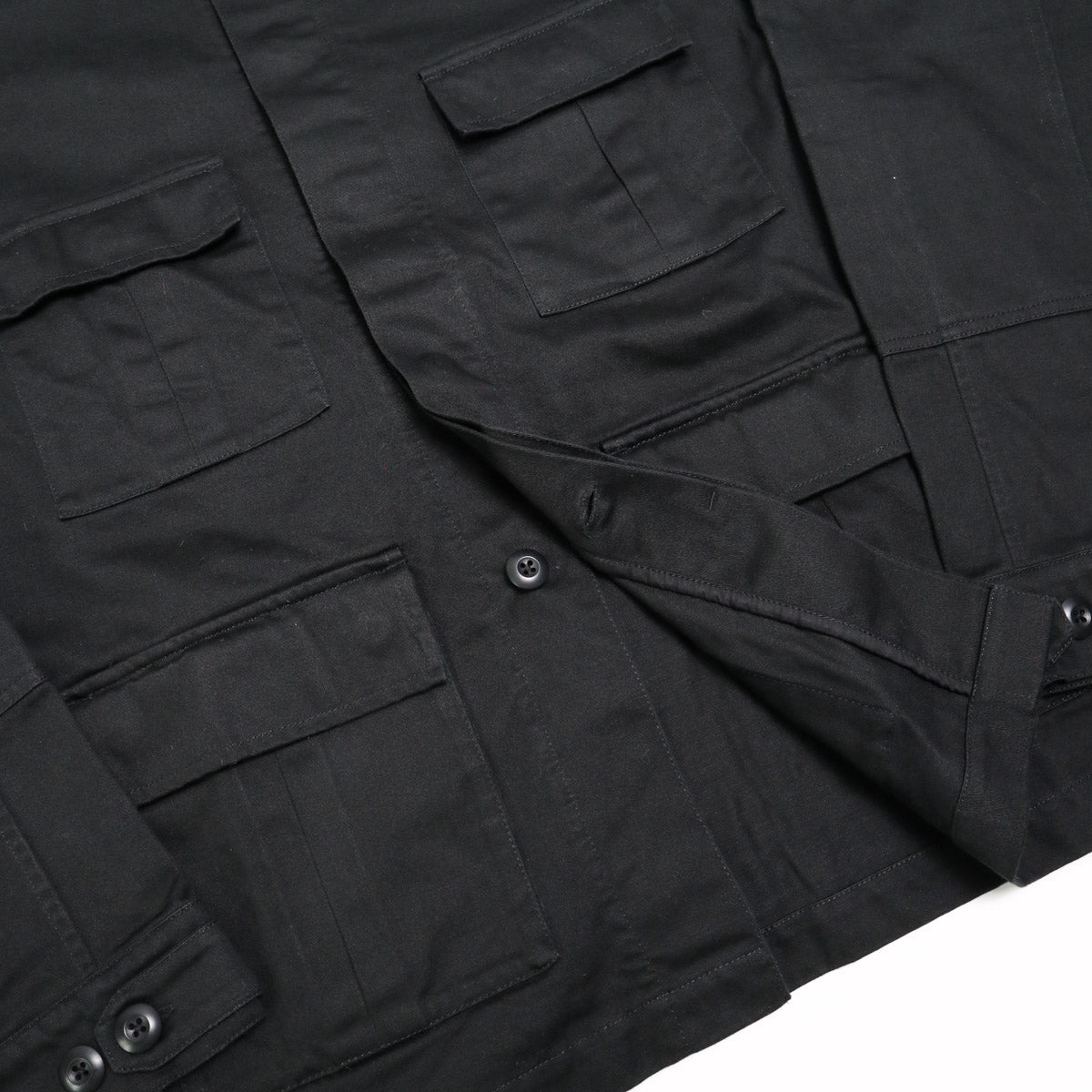 BDU Jacket Black Back Satin