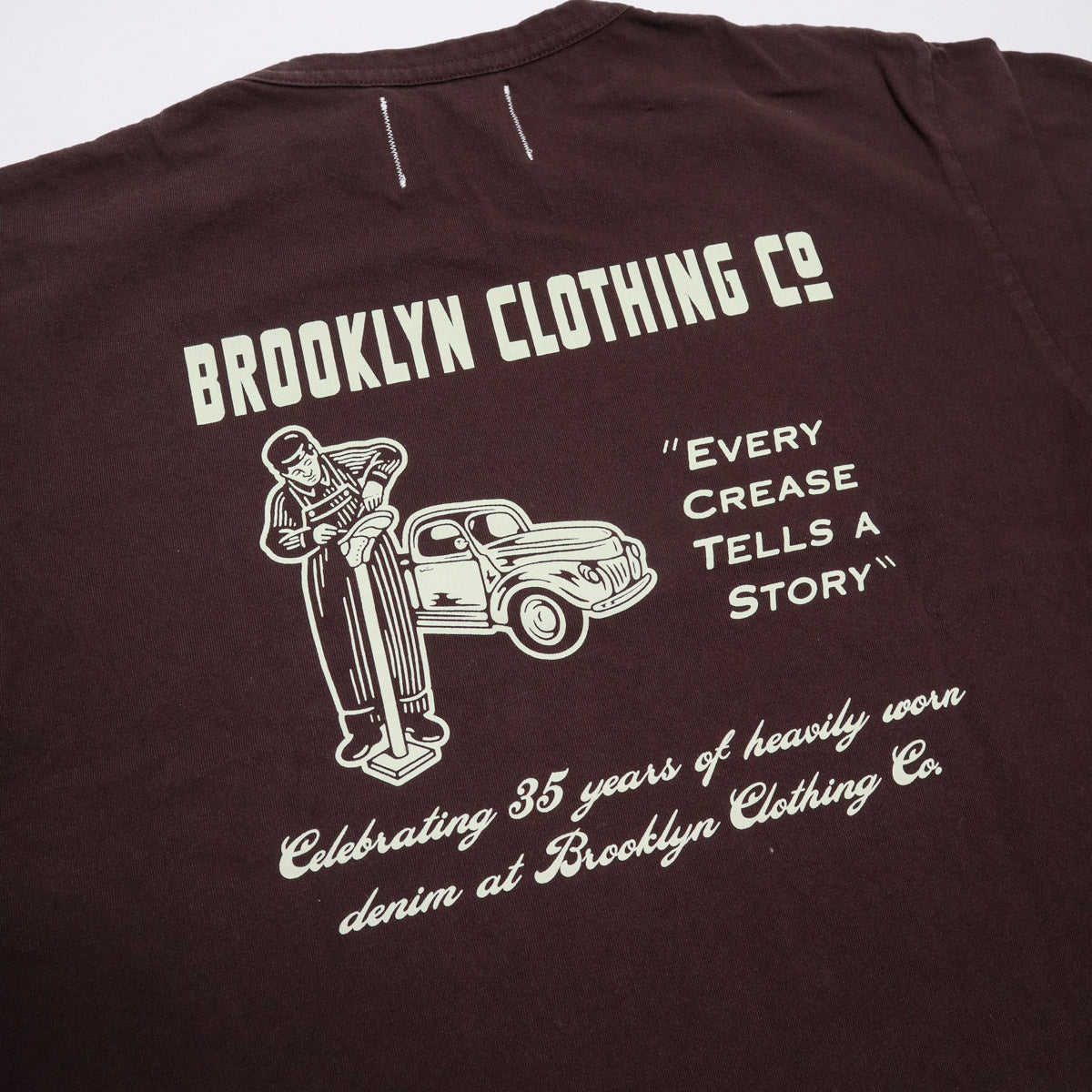 Dehen x Brooklyn Clothing 35th Anniversary Tee Brown