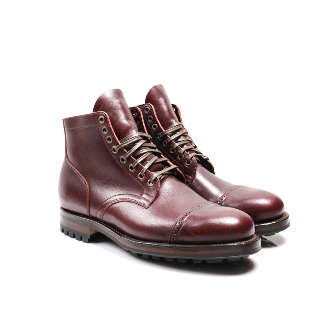 self service no.26 クロエセヴィニー Service Boot 2030 BCT Wooly CXL Burgundy — Brooklyn Clothing