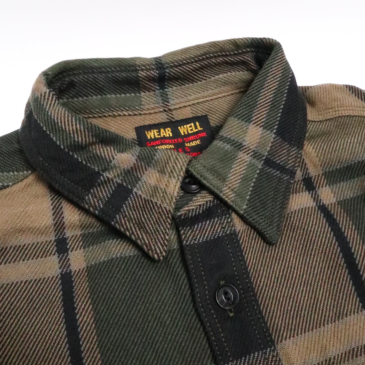 Extra Heavy Flannel Shirt Olive