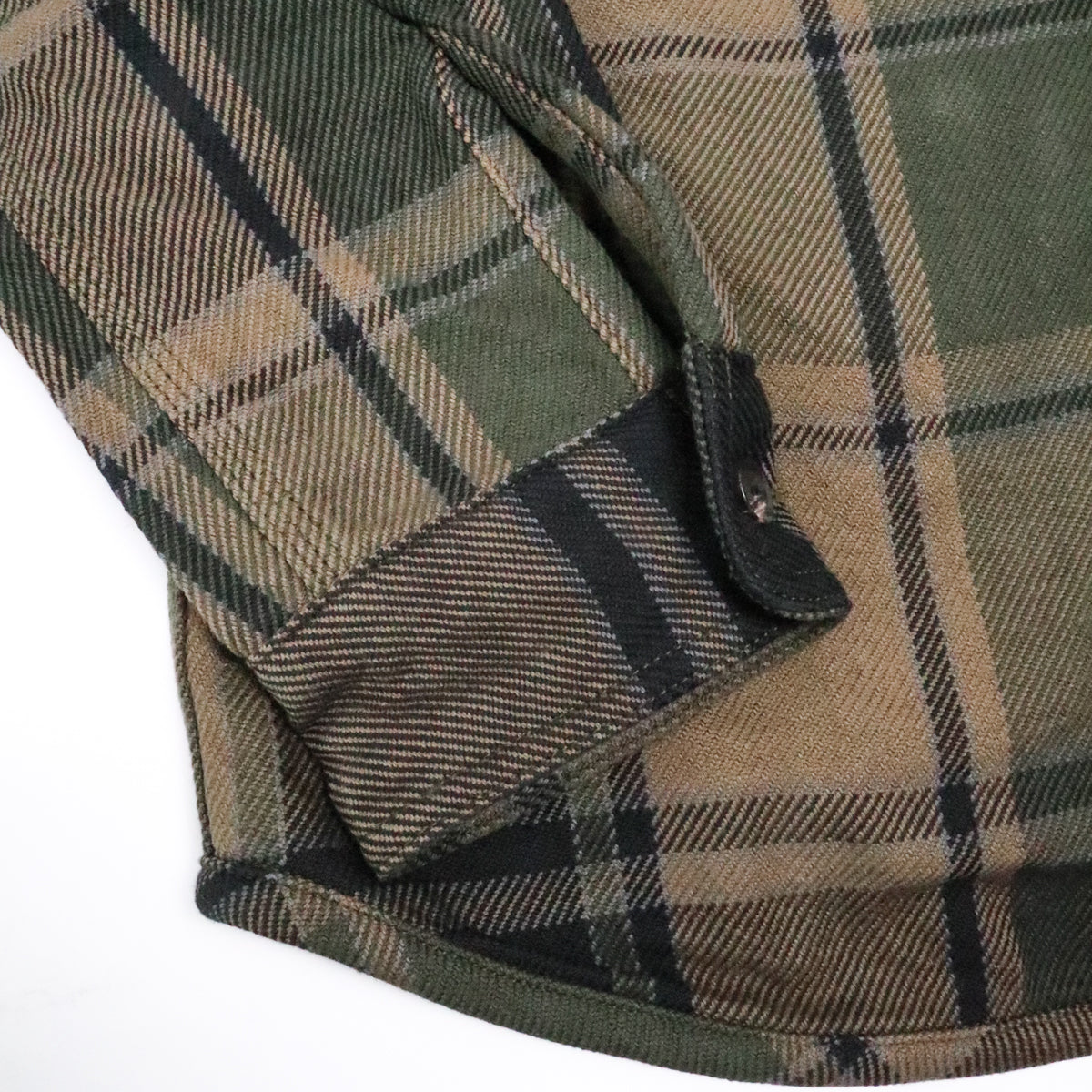 Extra Heavy Flannel Shirt Olive