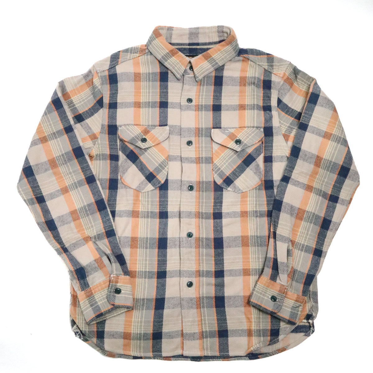 Heavy Flannel Shirt Navy