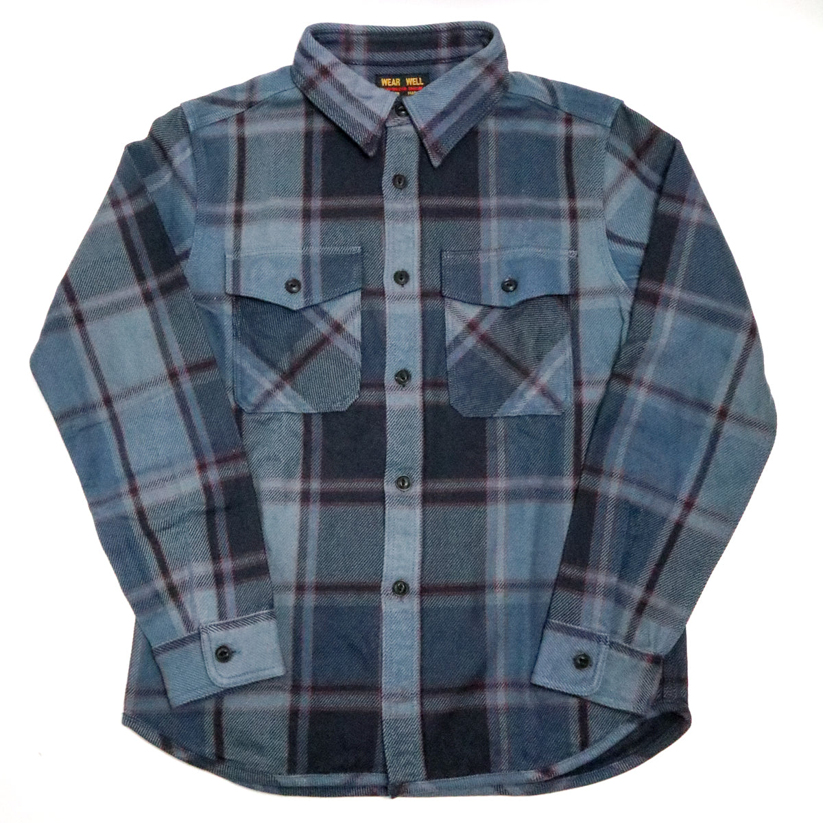 Extra Heavy Flannel Shirt Blue