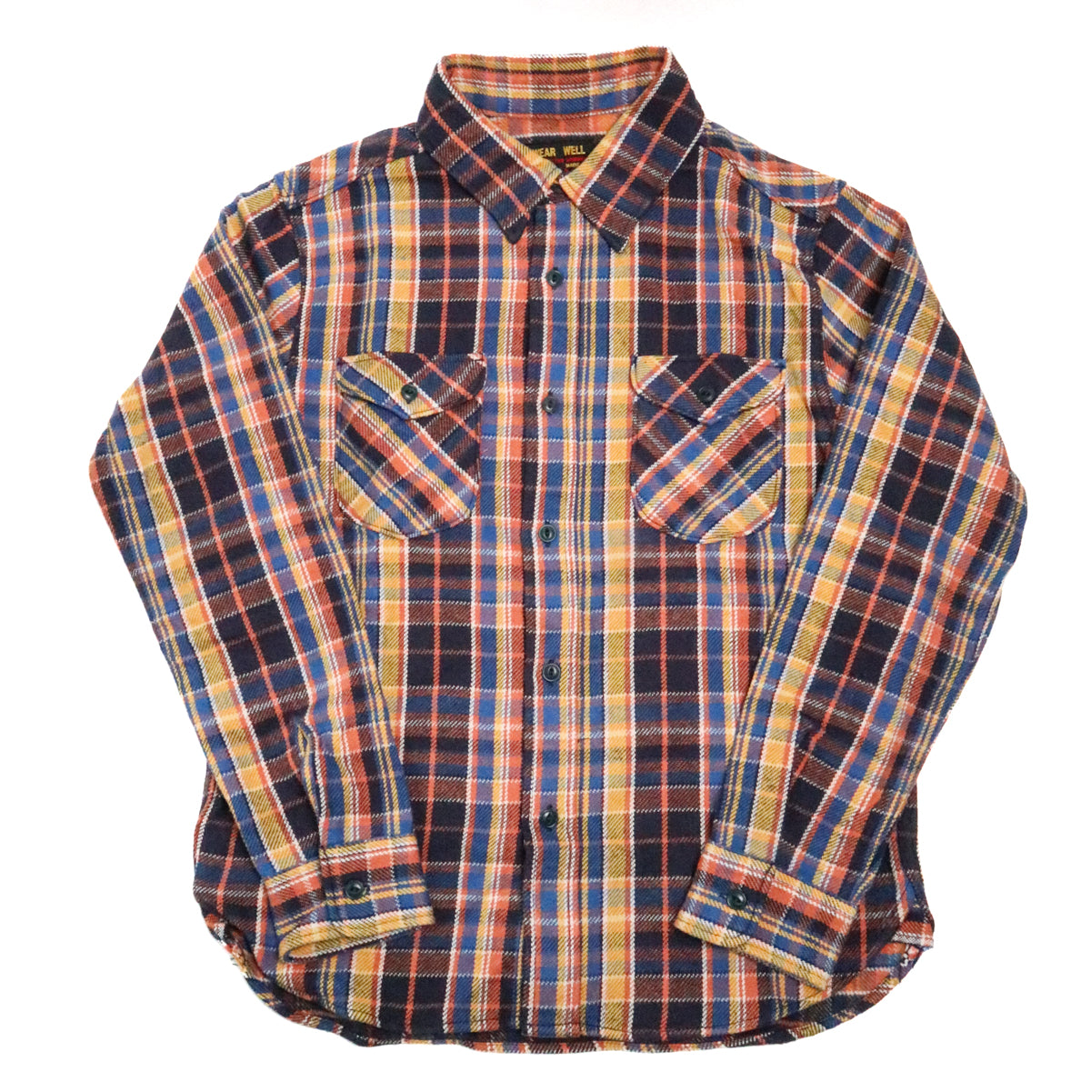 Heavy Flannel Shirt Blue