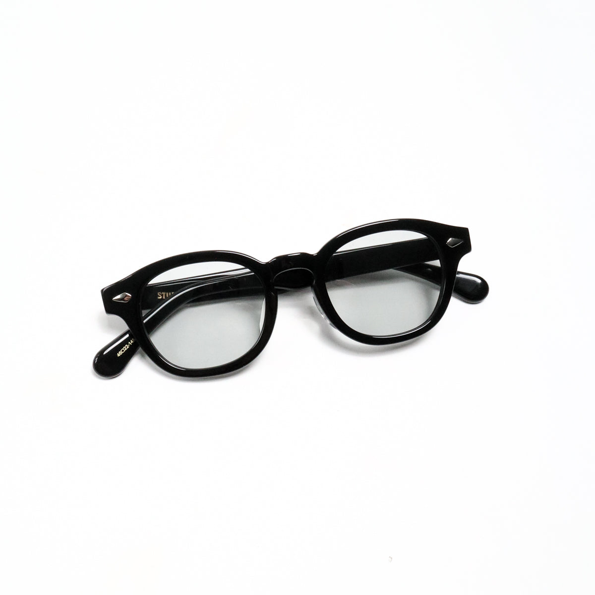 7558 Acetate Sunglasses Black/Grey