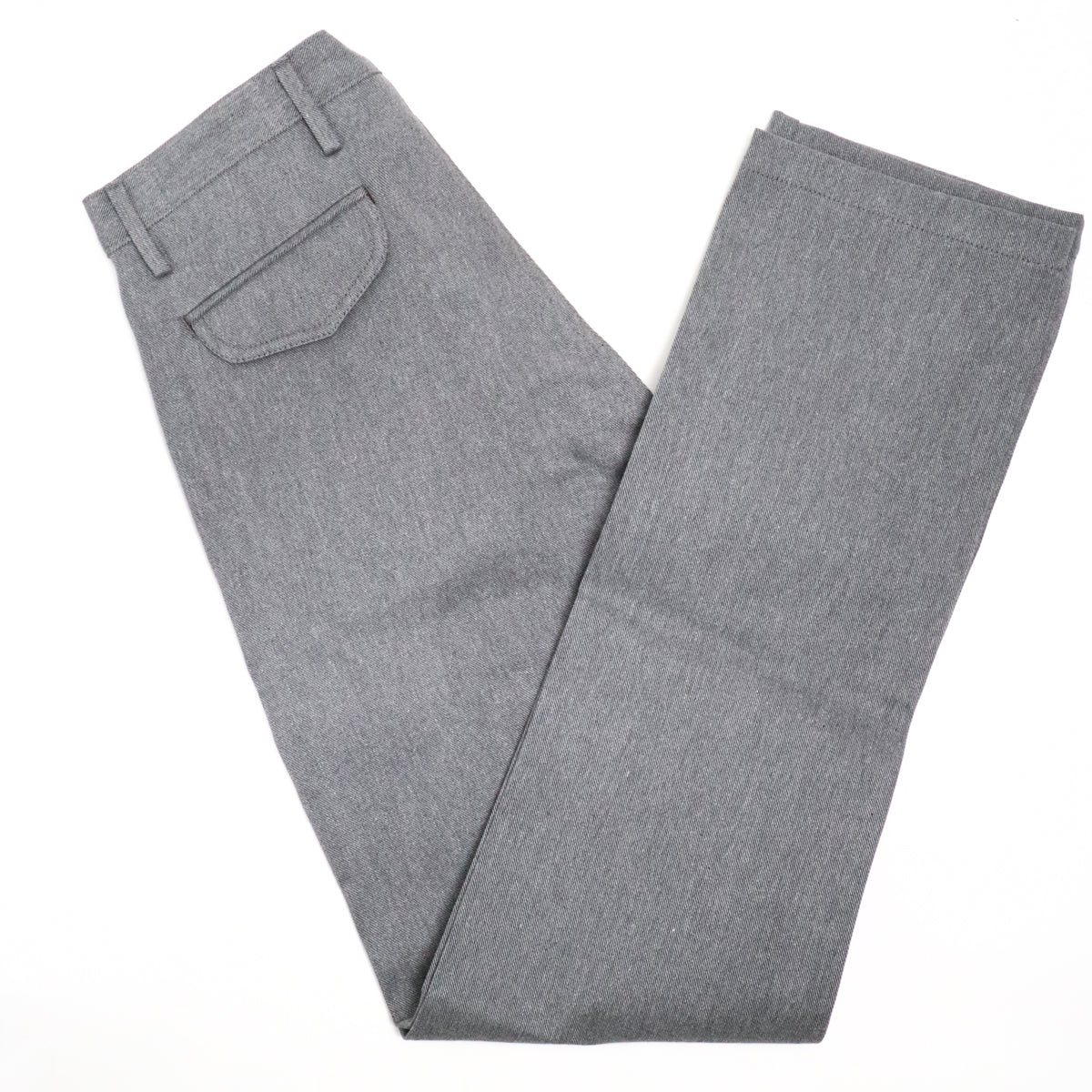 Officer High Trouser 12oz Heather Grey Selvedge Denim