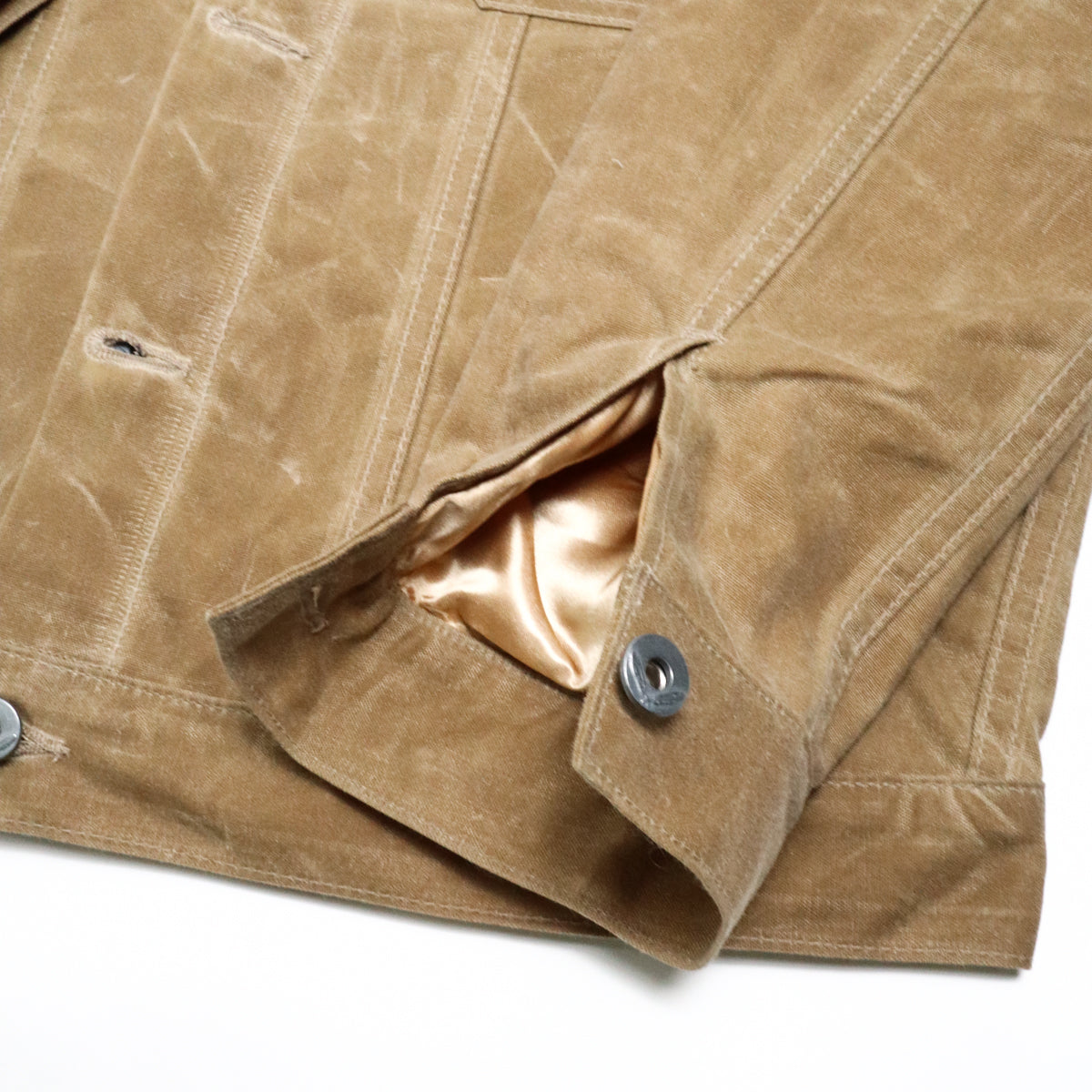 Lined Cruiser Jacket Waxed Tan