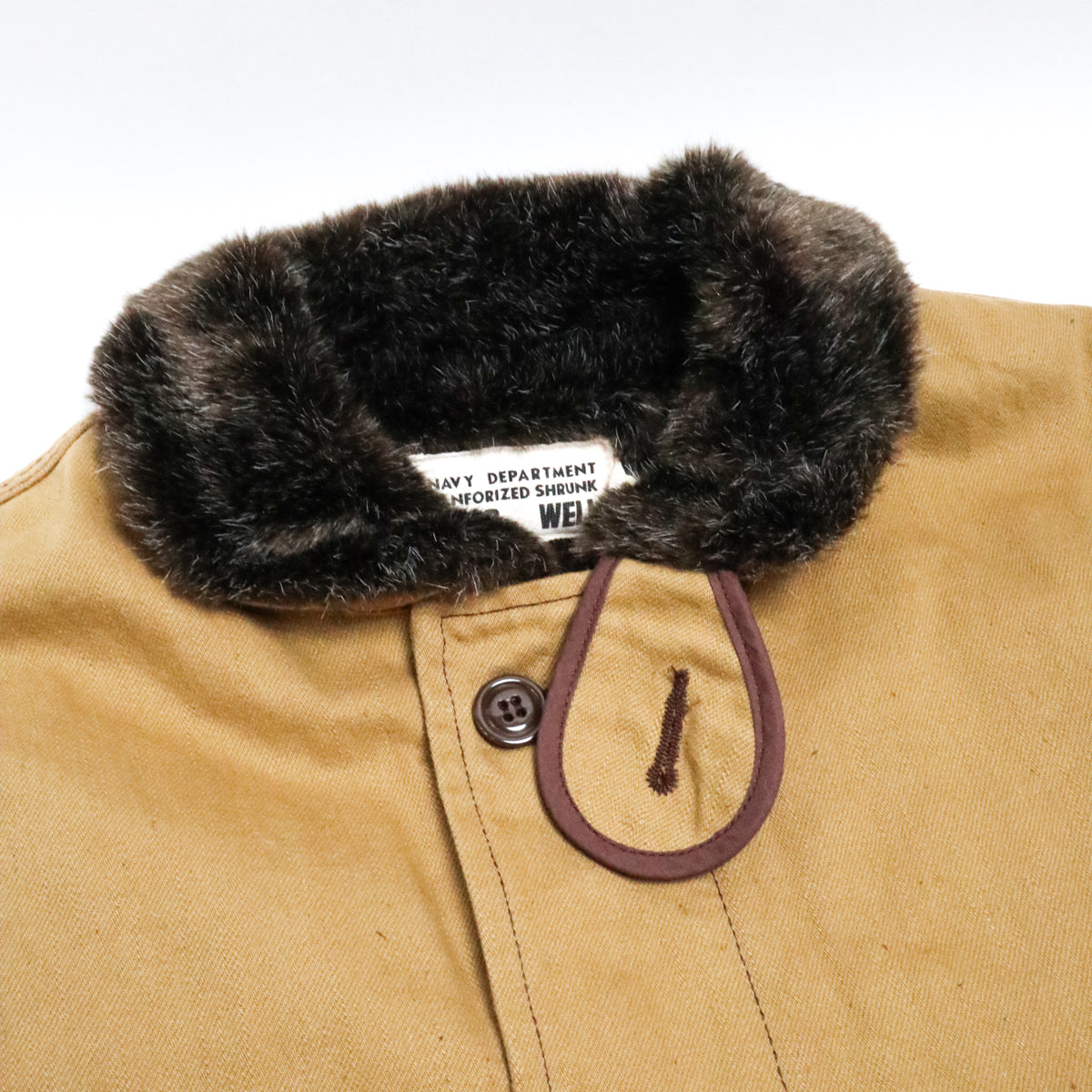 Short Length Deck Jacket Camel