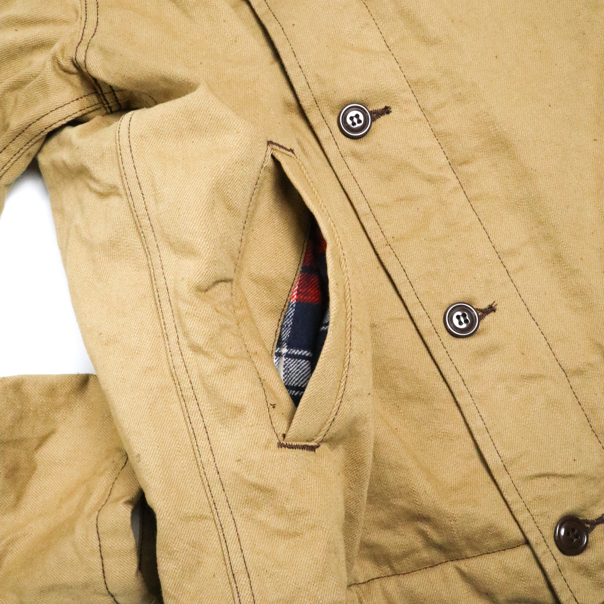 Short Length Deck Jacket Camel