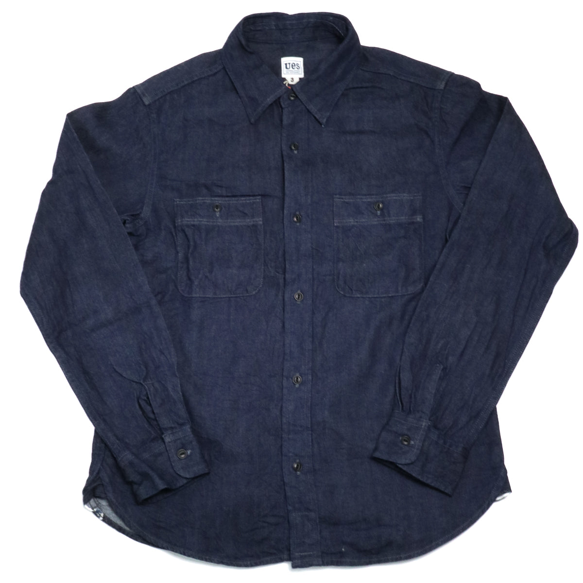 502511 100% Linen Selvedge Denim Shirt