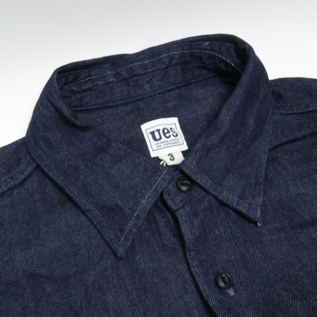 502511 100% Linen Selvedge Denim Shirt