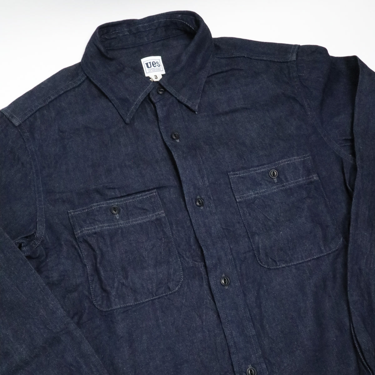 502511 100% Linen Selvedge Denim Shirt