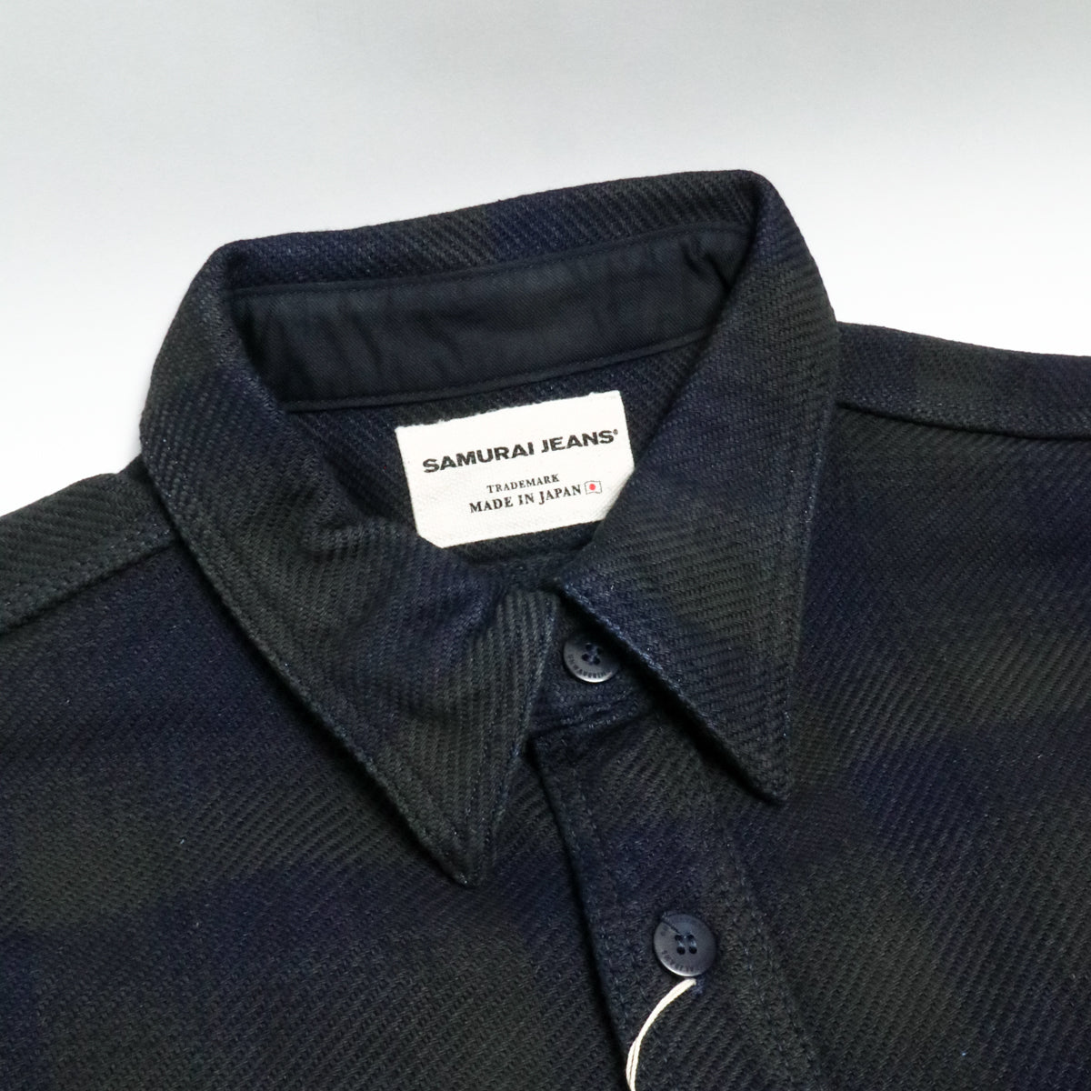 SIN24-03 Rope Dyed Indigo Flannel Shirt