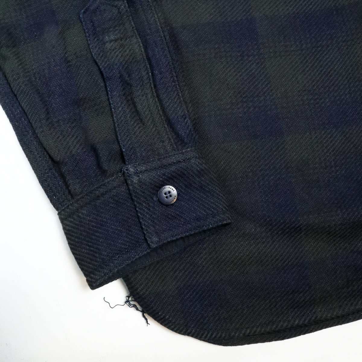 SIN24-03 Rope Dyed Indigo Flannel Shirt