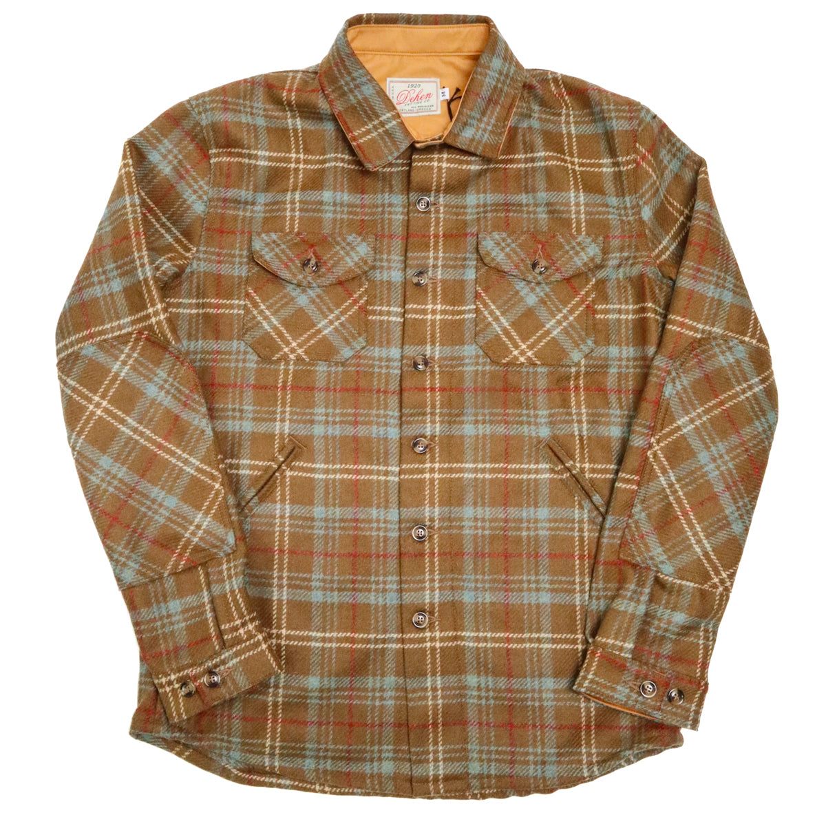 Dehen Crissman Overshirt - Tan Chisolm Wool Plaid