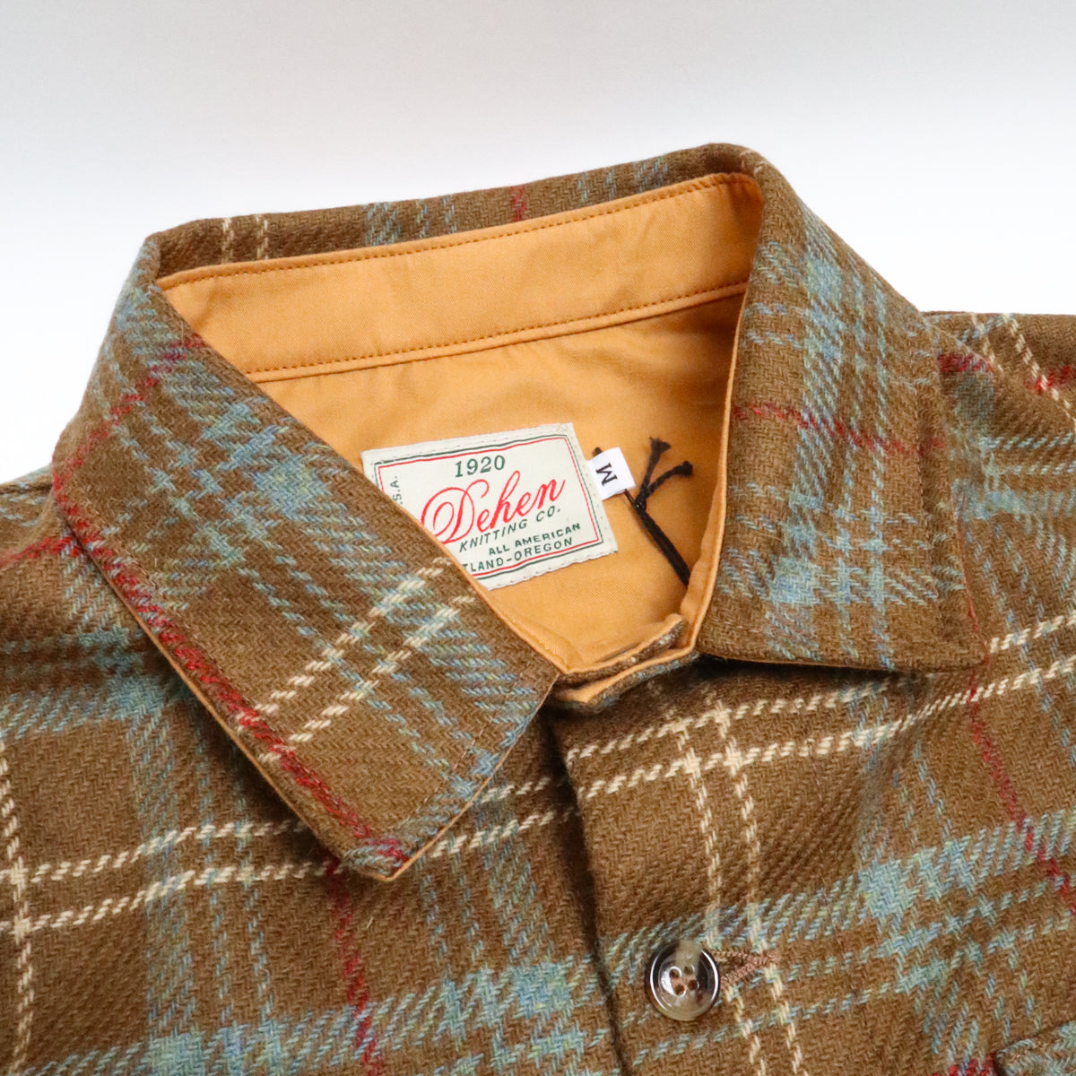 Dehen Crissman Overshirt - Tan Chisolm Wool Plaid