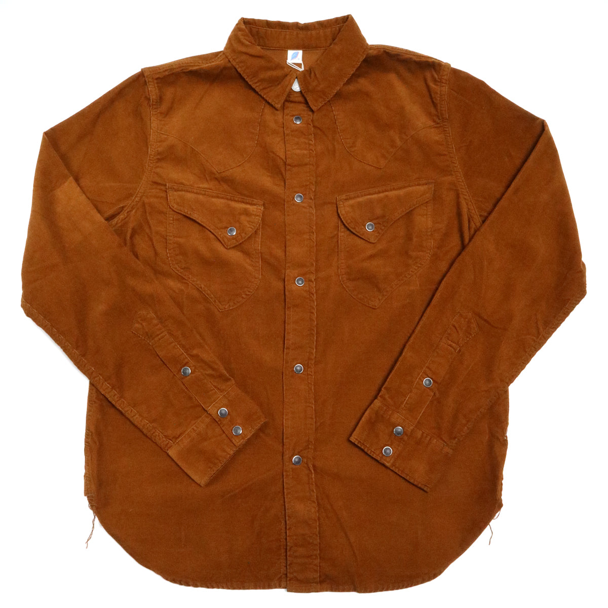 2230 Corduroy Curved Pocket Shirt Camel