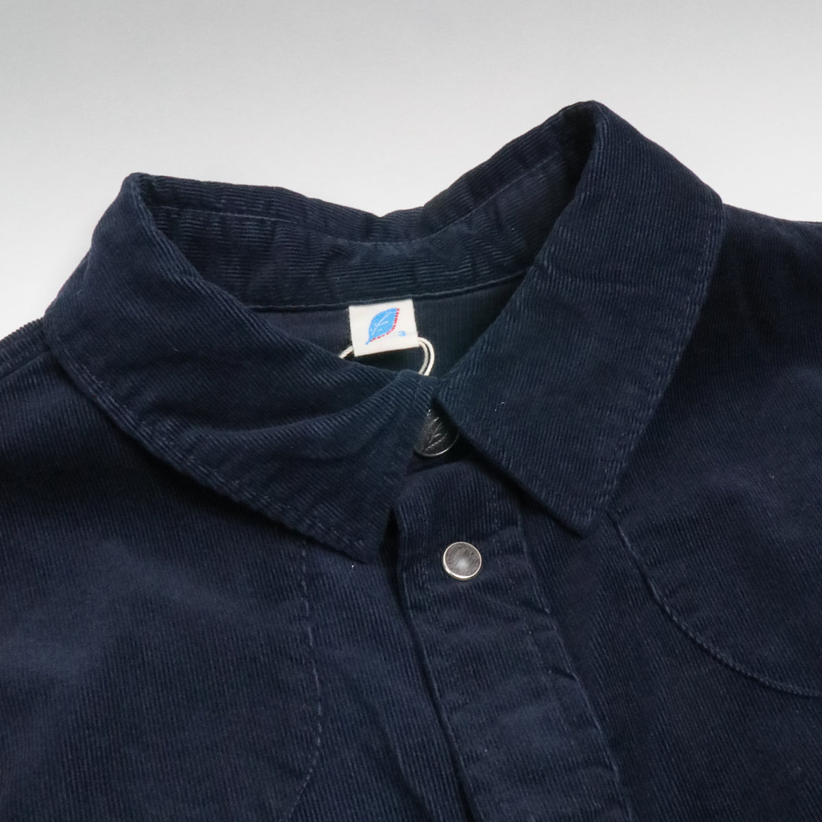 2230 Corduroy Curved Pocket Shirt Navy