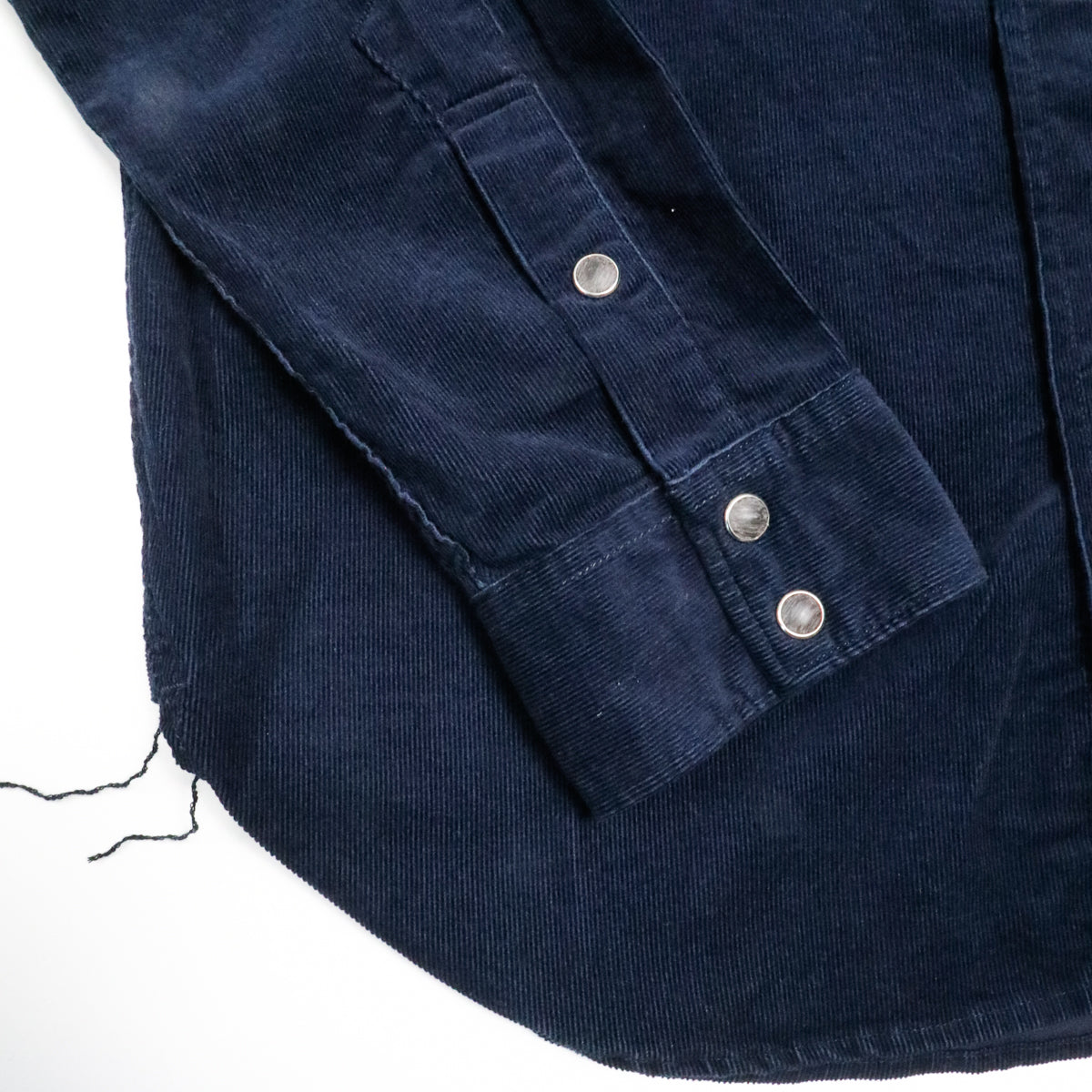 2230 Corduroy Curved Pocket Shirt Navy