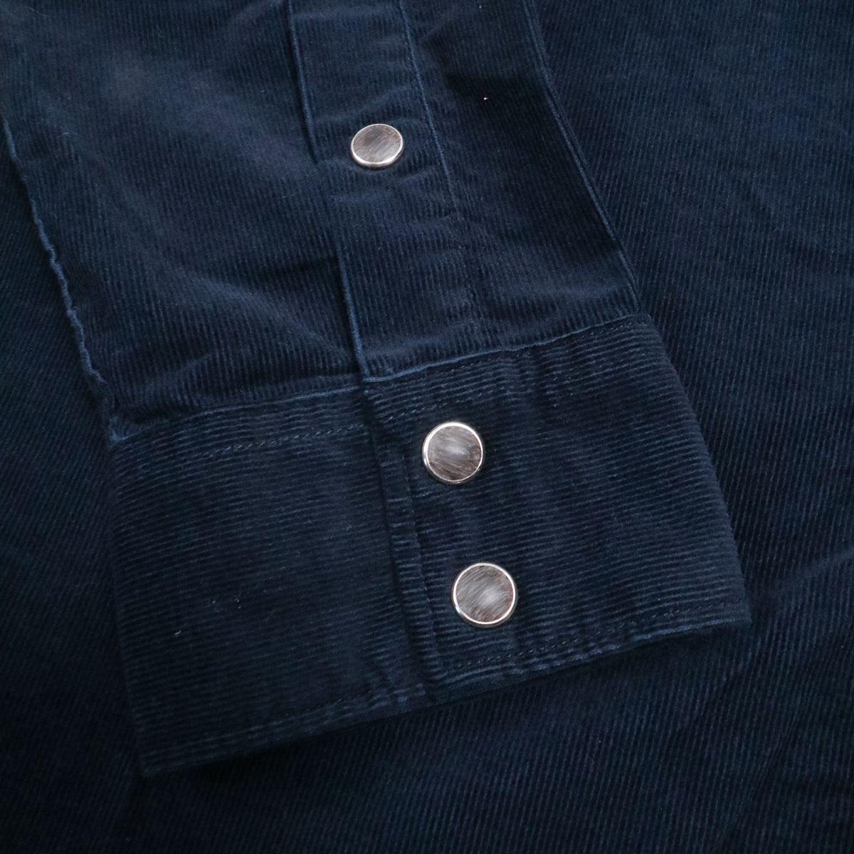 2230 Corduroy Curved Pocket Shirt Navy