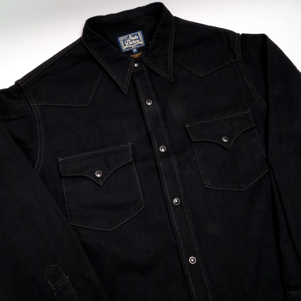 45th Anniversary "Amami Dorozome" Western Shirt Black/Dark Brown