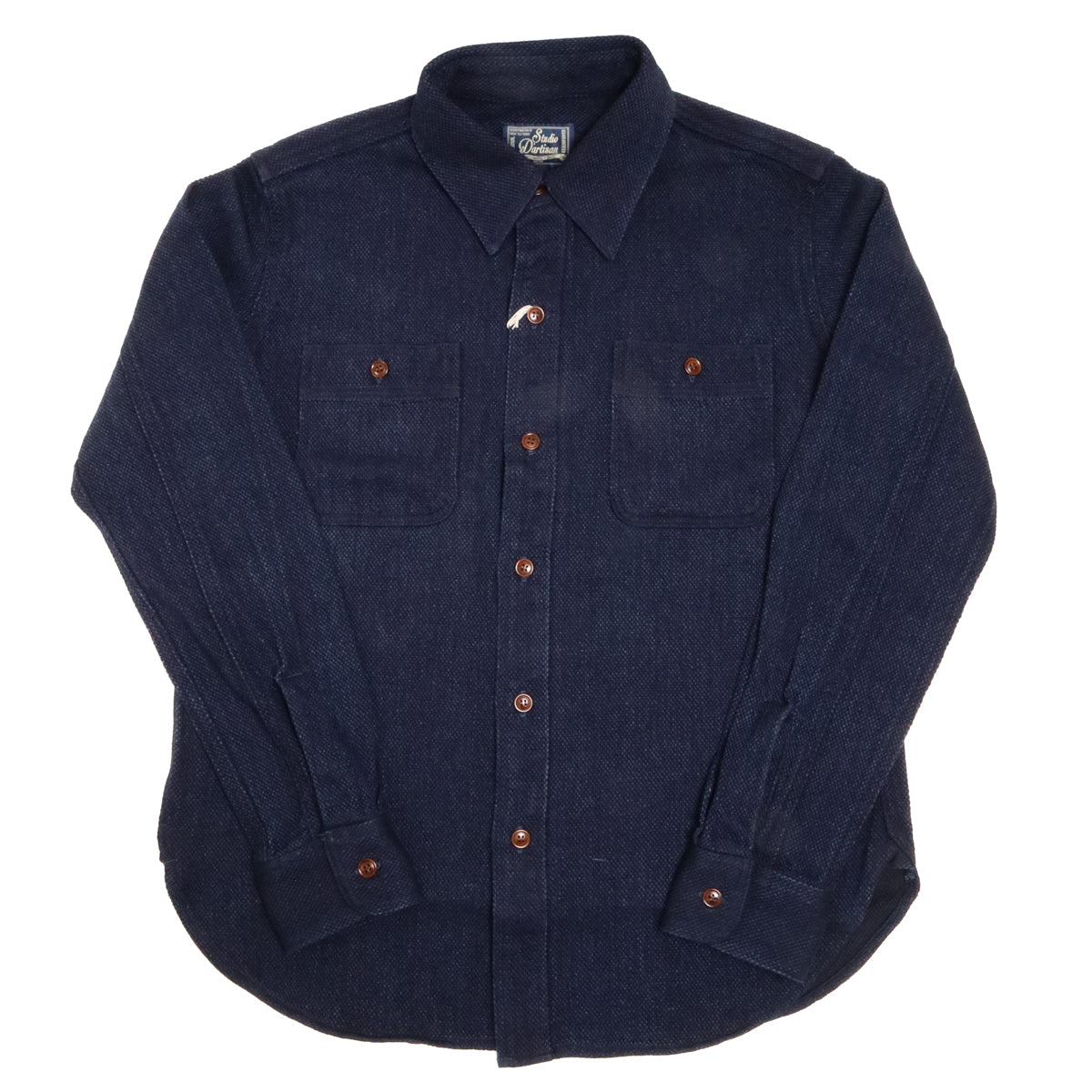 Studio D'Artisan 5713 Sashiko Work Shirt Indigo