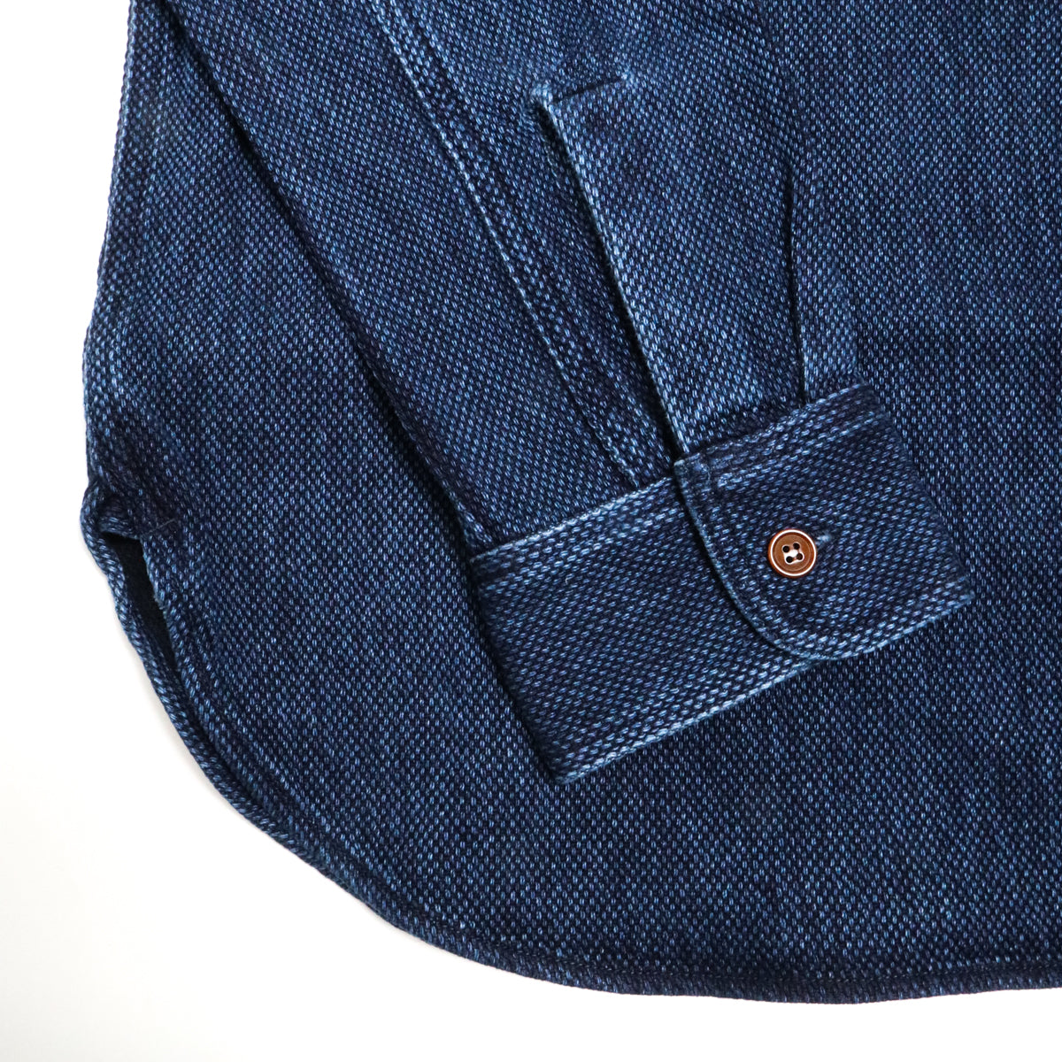 Studio D'Artisan Sashiko Work Shirt Used Indigo