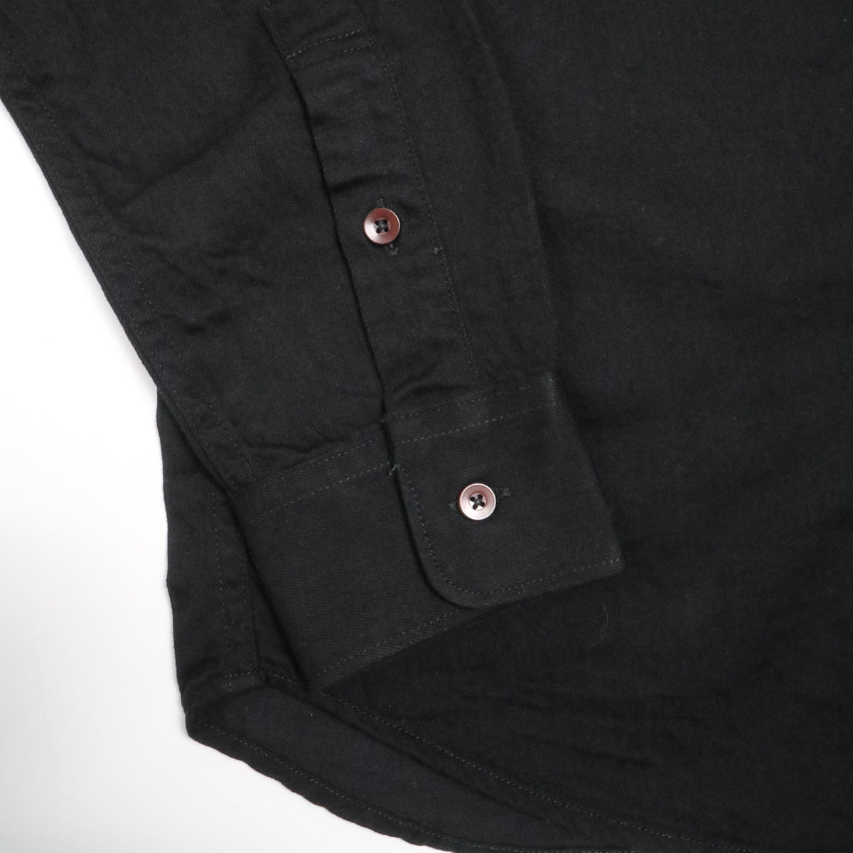 6oz Denim Button Down Shirt Black