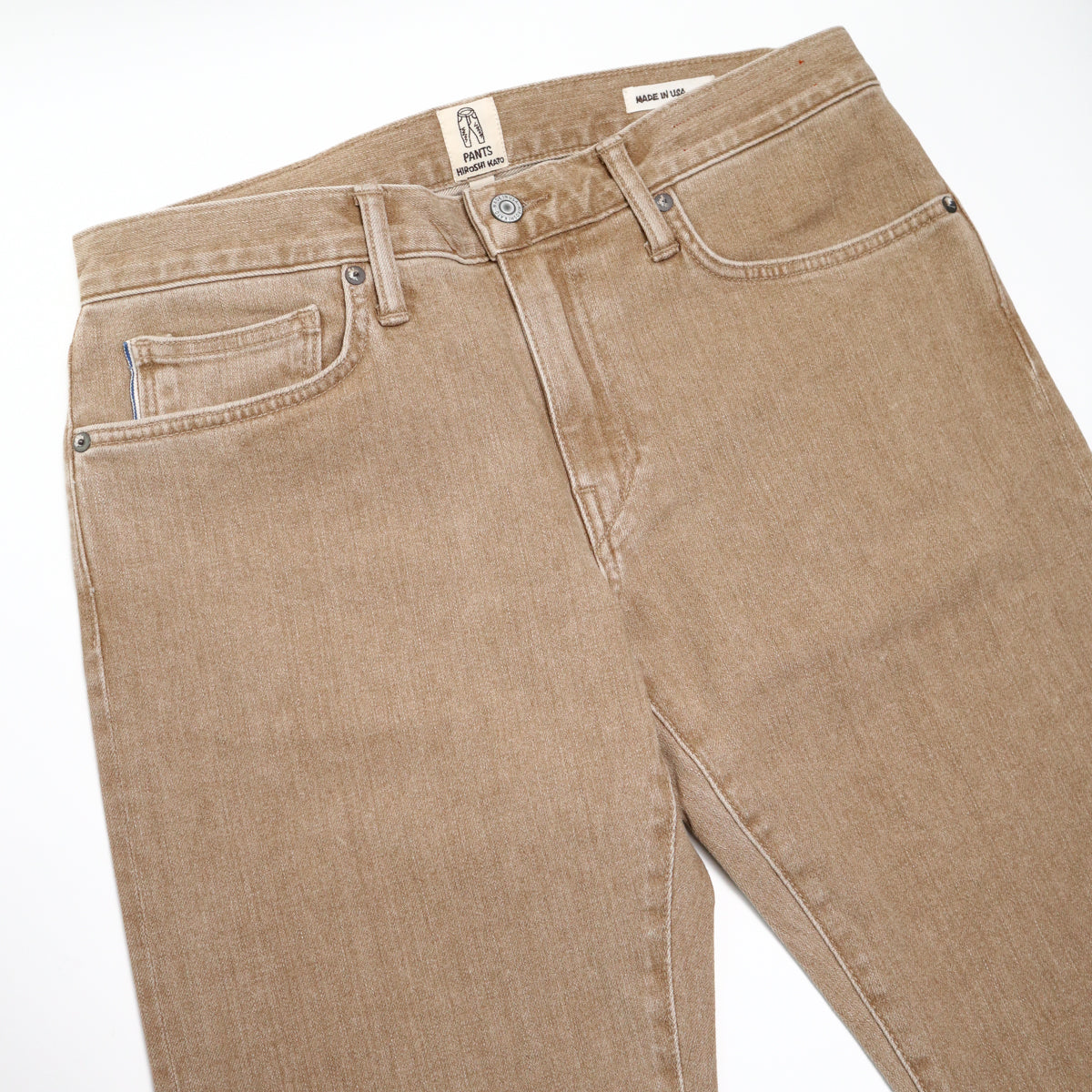 The Pen Slim 10.5oz Rustic Copper Selvedge Denim